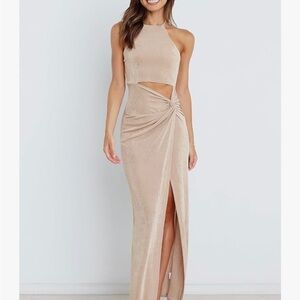 Petal & Pup Scarlett Dress in Gold